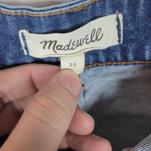 Madewell Button-Down Stretch Denim Skirt Size 30 Pieced Edition - Picture 4 of 8
